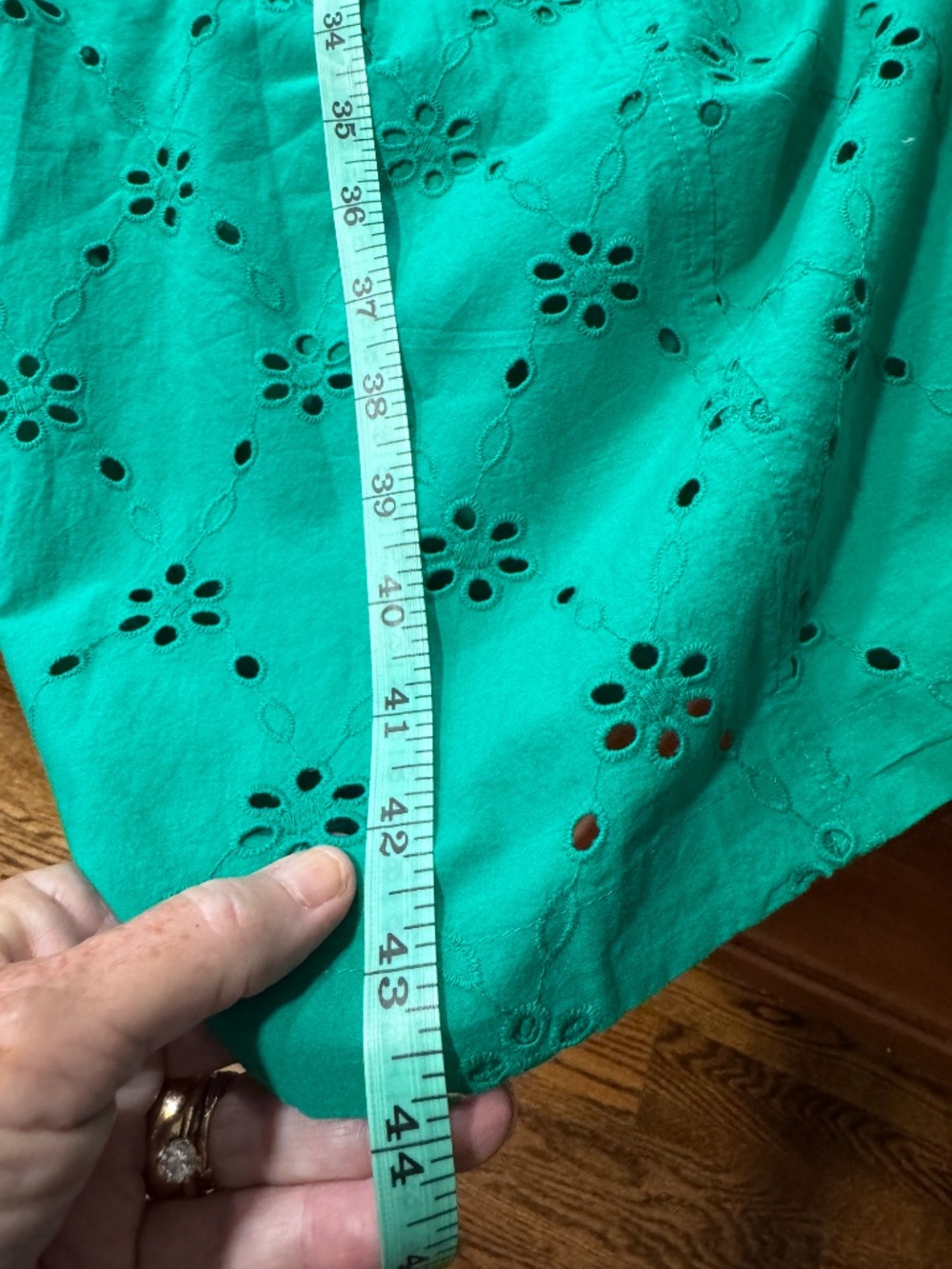 ***J Crew Factory NWT GREEN COTTON midi dress*** - Picture 14 of 15